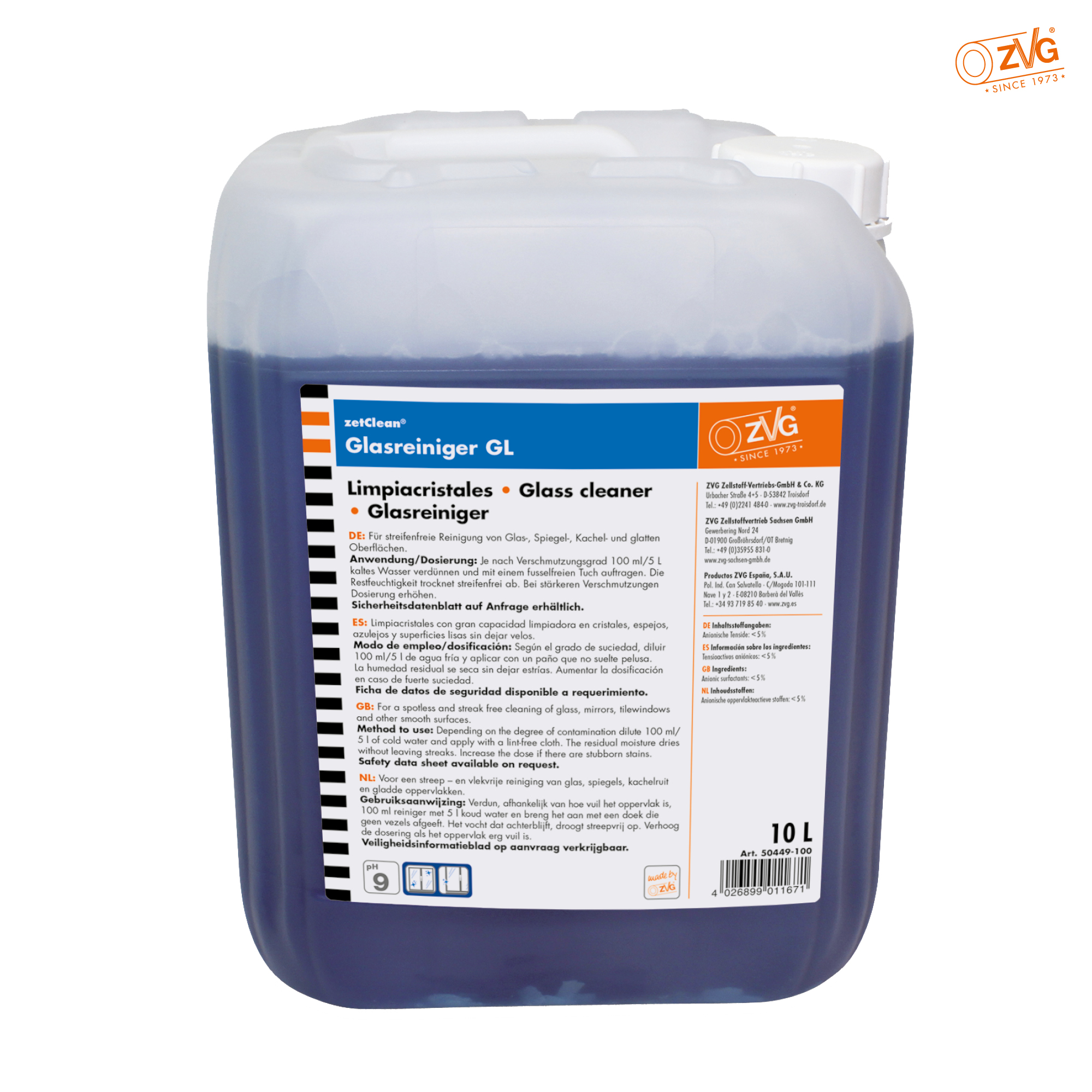 Glasreinger 10l Kanister